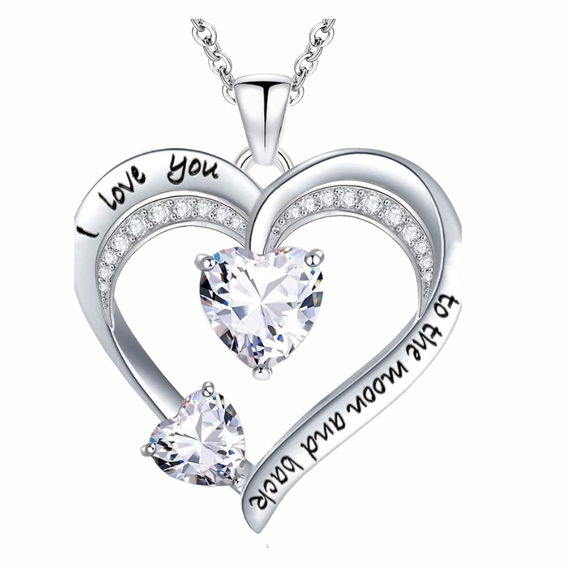 Collana con cuore inciso